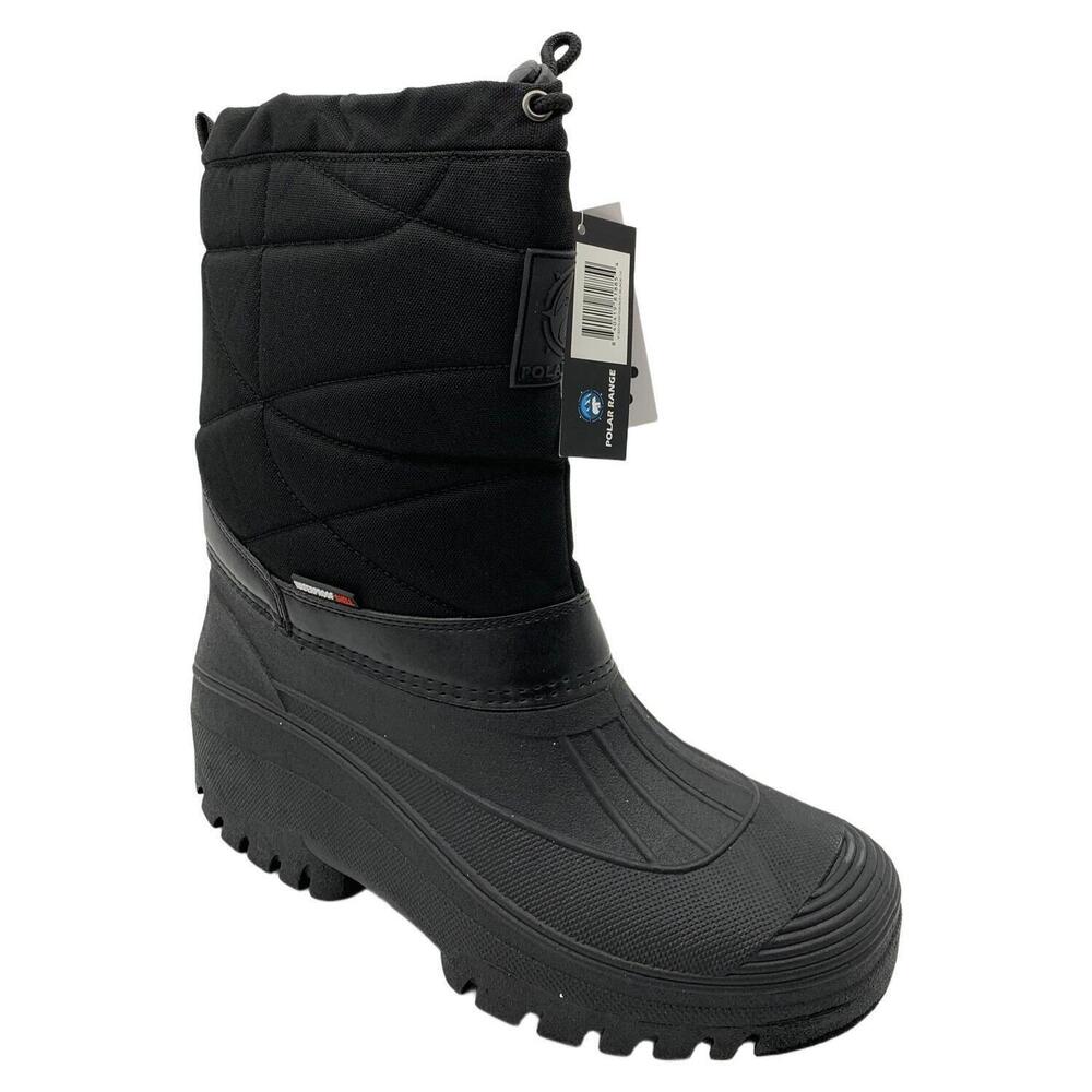 Polar Range Men's Decker Winter Boots Black - Medium